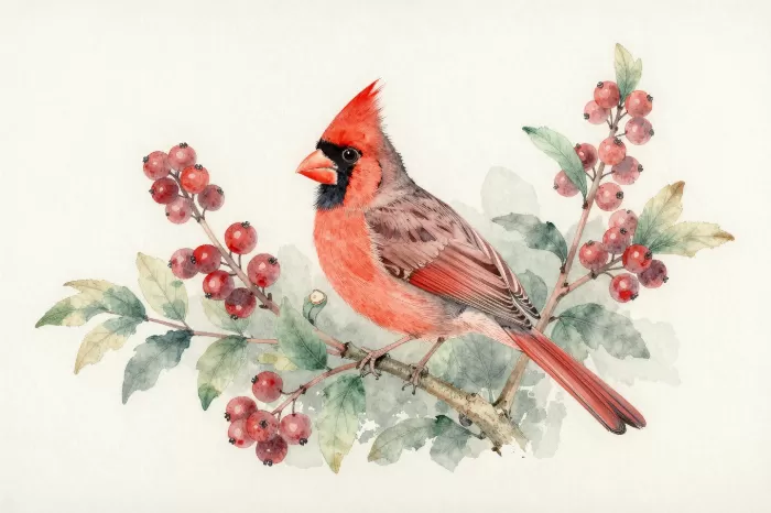 Winterberry Cardinal