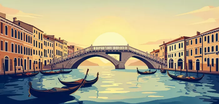 Sunlit Gondolas