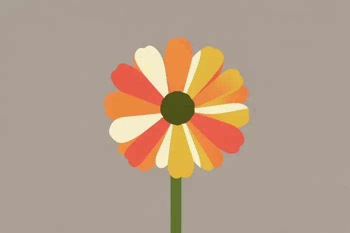 Retro Zinnia