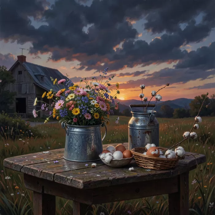 Dusk Wildflowers