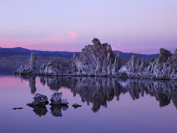 Mono Lake is a large, shallow saline soda lake in Mono County California