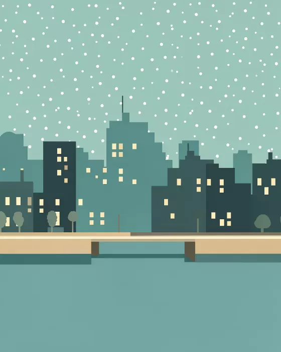 Snowfall Skyline
