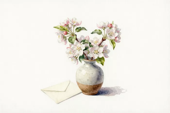 Letter And Blooms
