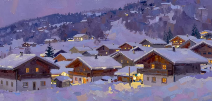 Snowy Chalet