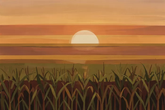 Cornfield Sunset