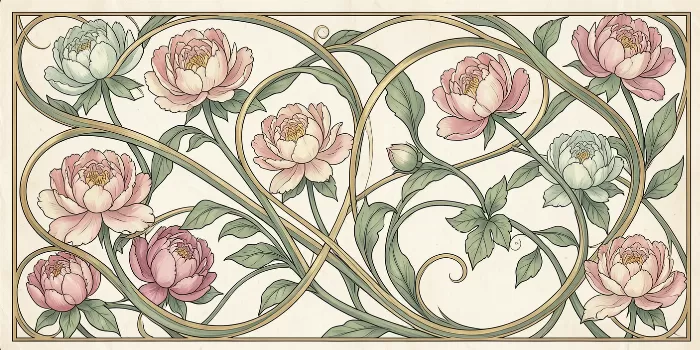 Gilded Peonies