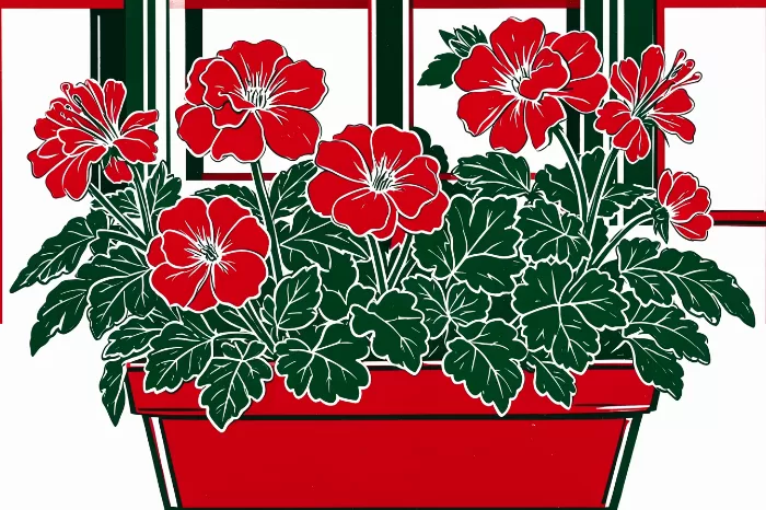 Scarlet Geraniums