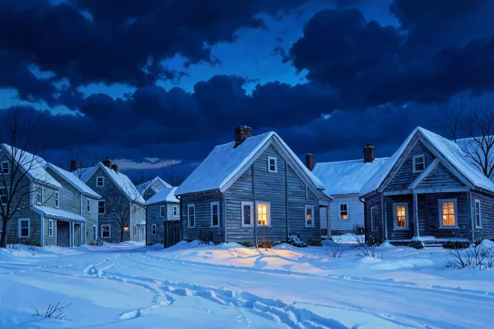Winter Saltbox