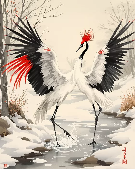 Crane Dance II
