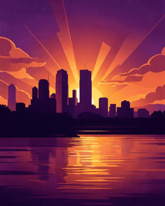 Sunset Riverfront