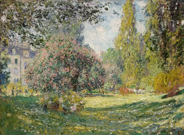 Landscape: The Parc Monceau 1876 by Claude Monet