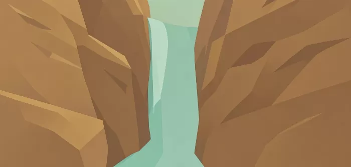 Teal Waterfall