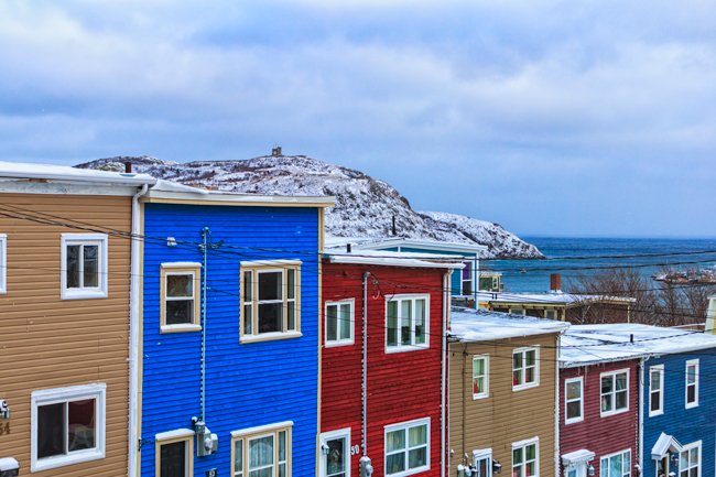 Victoria Street Snow - Newfoundland art print