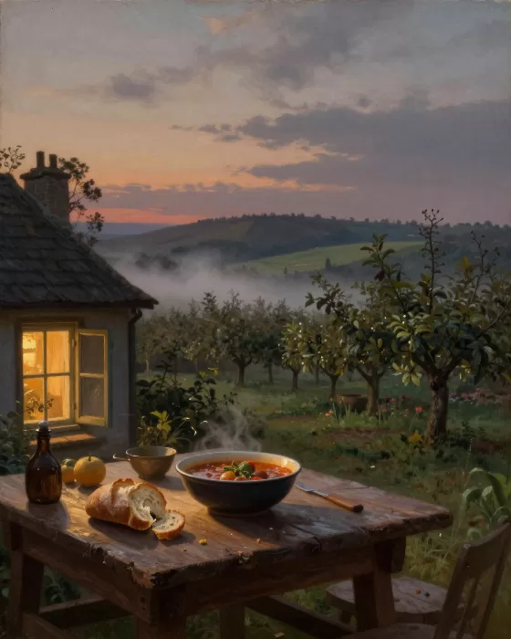 Farmhouse Dusk