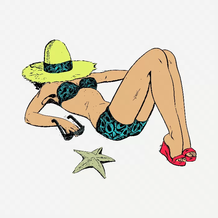 Woman on the beach
