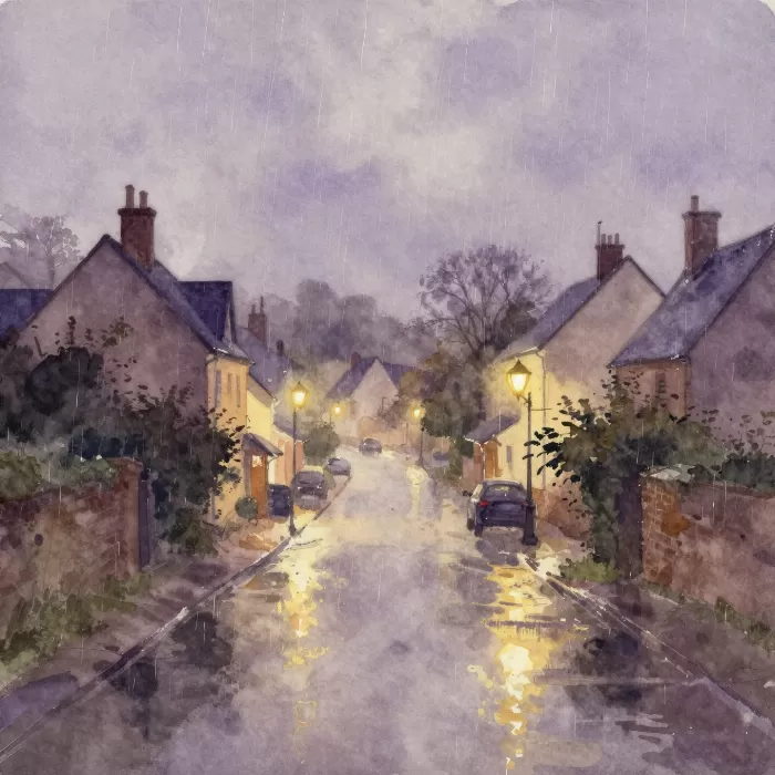Lamp-lit Lane
