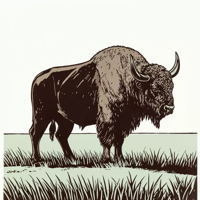 Bison Standing