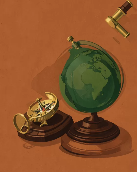 Mahogany Spyglass