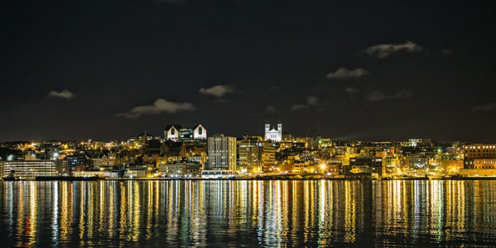 St John's Night Panorama - Newfoundland art print