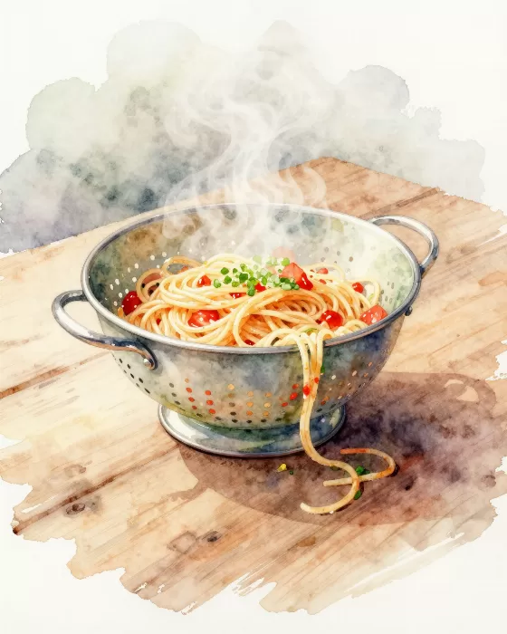 Drained Spaghetti