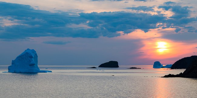 Fire And Ice - Newfoundland art print