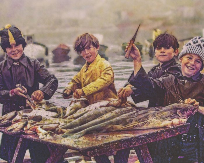 Fisher Boys - Newfoundland art print