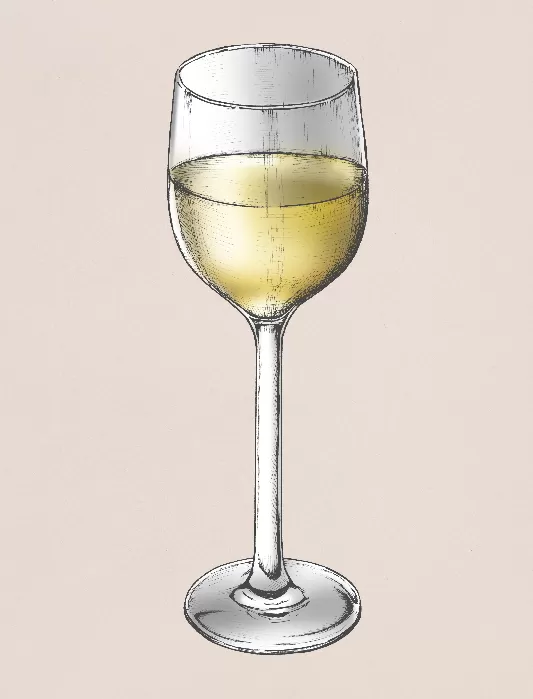 White Wine In Glass