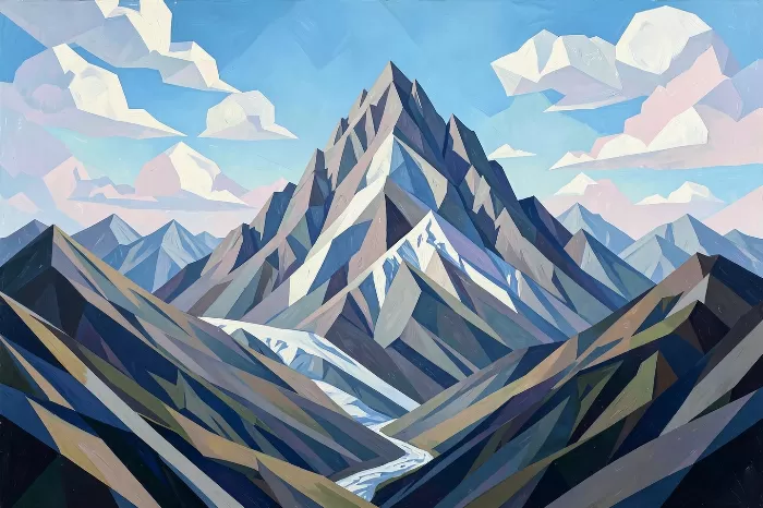 Faceted Peak