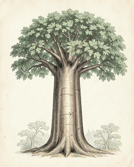 Baobab Engraving