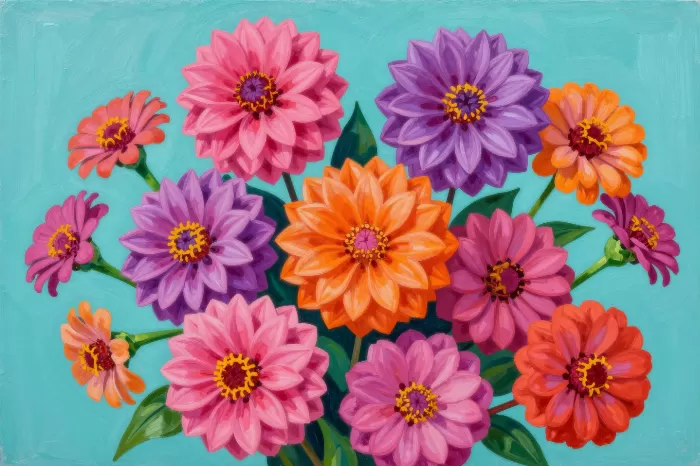 Zinnia Bouquet