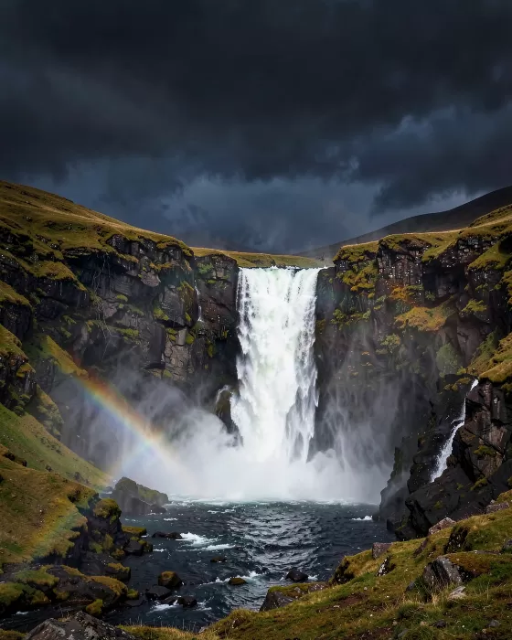 Skogafoss Thunder
