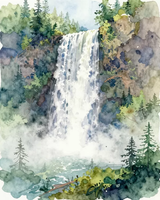Misted Cascades