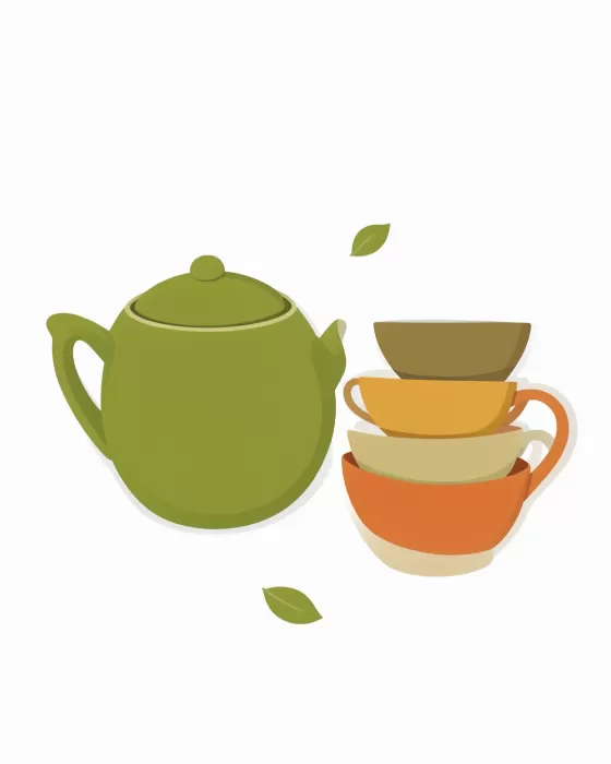 Midcentury Teapot