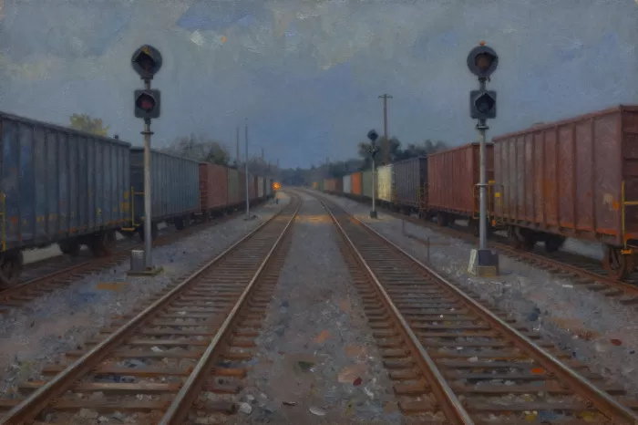 Evening Rails