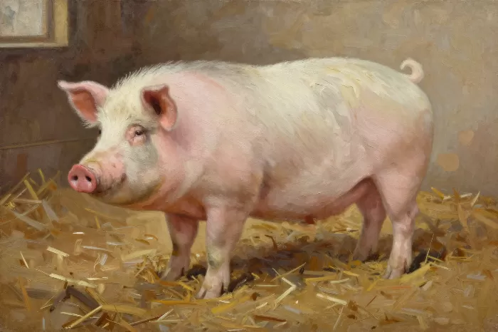 Sow In Straw