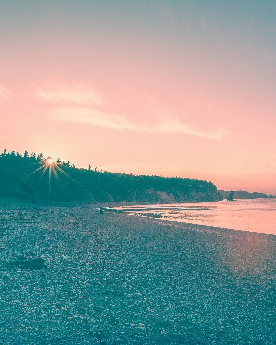 A stroll on Bellevue Beach - Newfoundland art print
