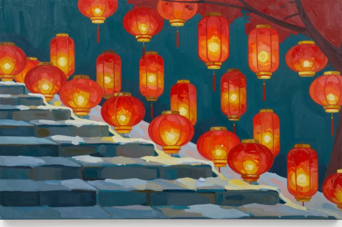 Snow Lanterns