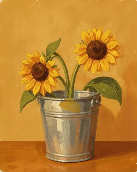 Drooping Sunflowers