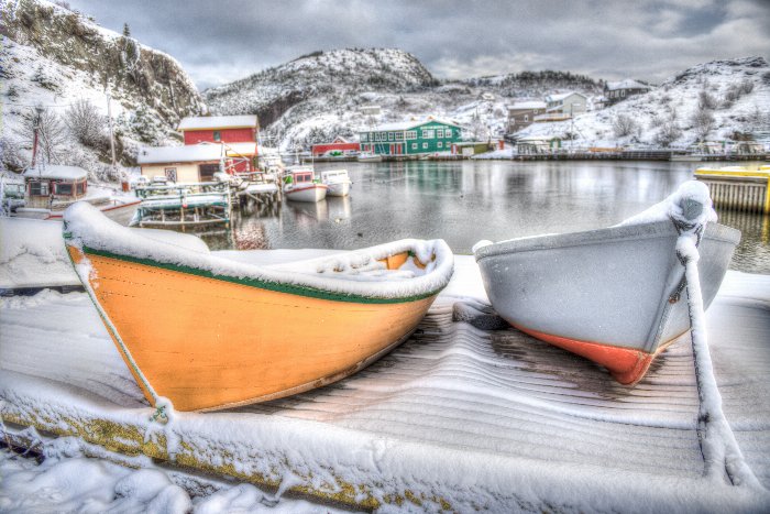 QV Boats - Newfoundland art print