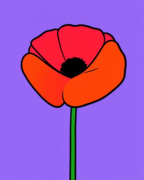 Vermilion Petals