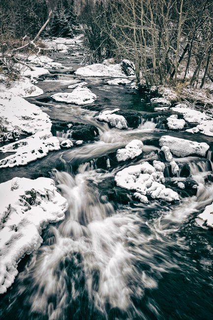 Winter River - Newfoundland art print