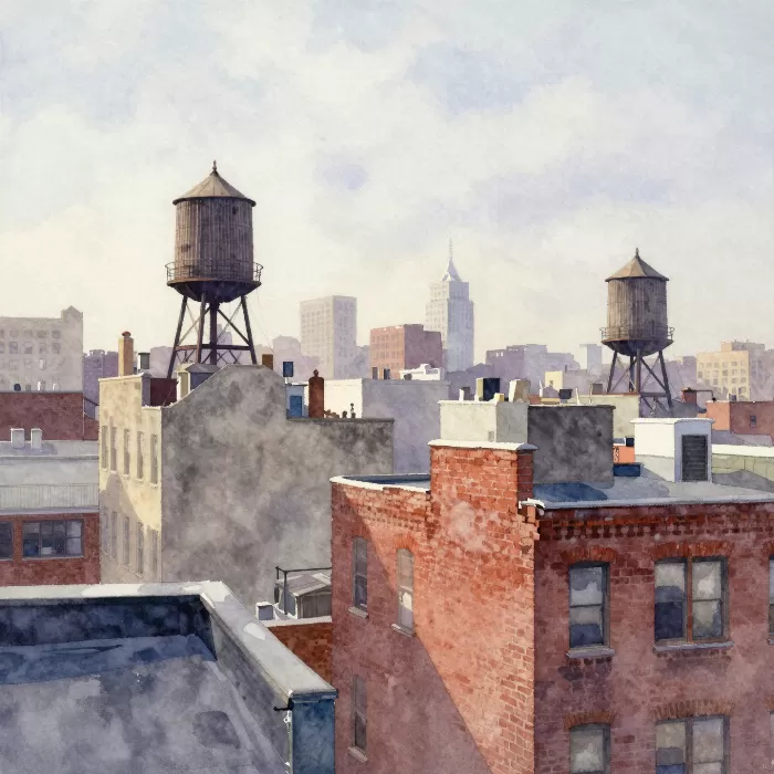 Morning Rooftops