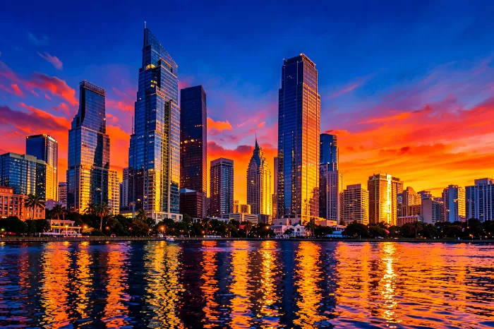 Sunset Skyscrapers