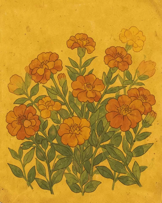 Retro Marigolds