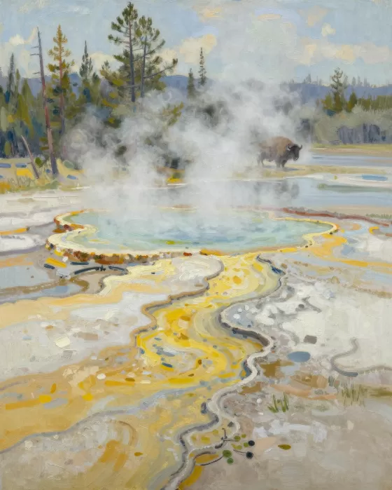 Steam And Pines