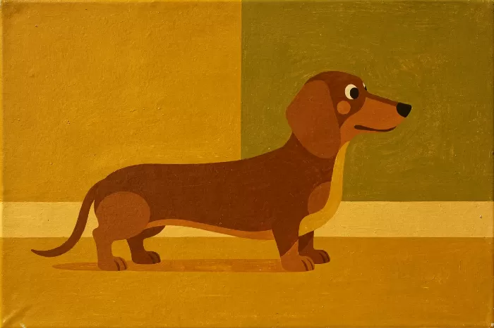 Retro Dachshund