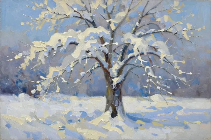 Snowbound Tree
