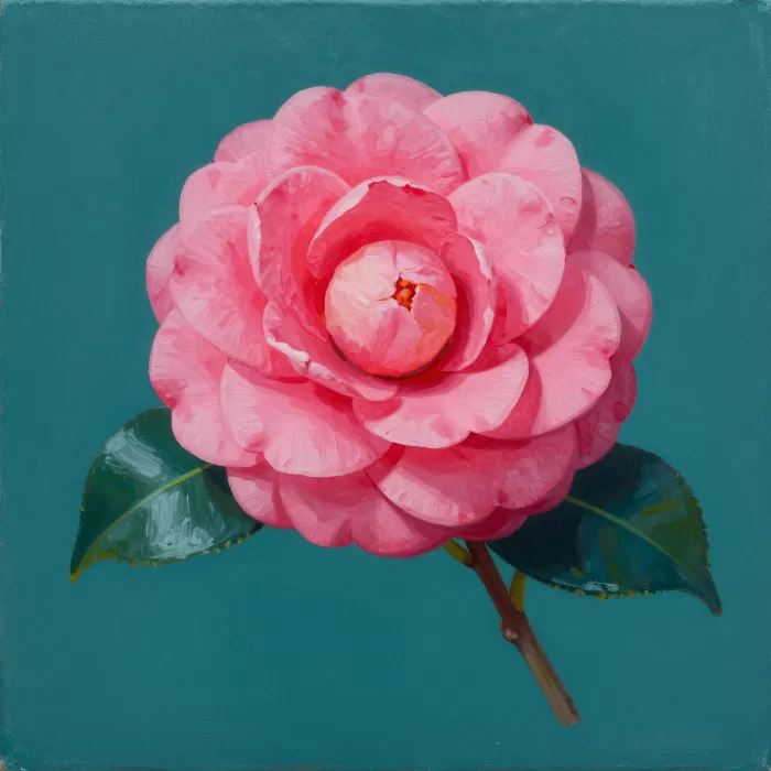 Teal Camellia