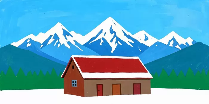 Snowy Barn