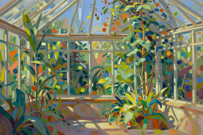 Sunlit Glasshouse